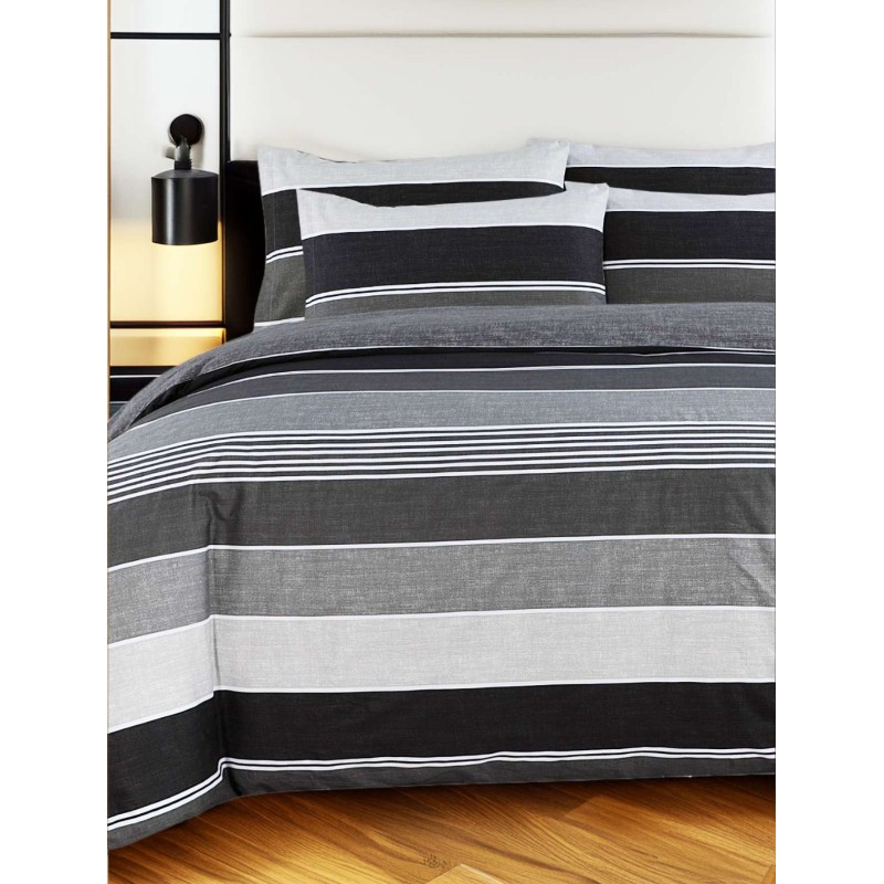 Σετ Σεντόνια King Size Grego Grey 4Τμχ Με Λάστιχο 180X200+35 Espree Σετ Σεντόνια King Size Grego Grey 4Τμχ Με Λάστιχο 180X200+35 Espree