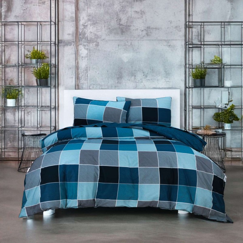 Σετ Σεντόνια King Size Naty Blue 4Τμχ 280X270 Espree Σετ Σεντόνια King Size Naty Blue 4Τμχ 280X270 Espree