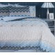 Σετ Σεντόνια Μονά Kiris Blue 3Τμχ 170X270 Espree Σετ Σεντόνια Μονά Kiris Blue 3Τμχ 170X270 Espree