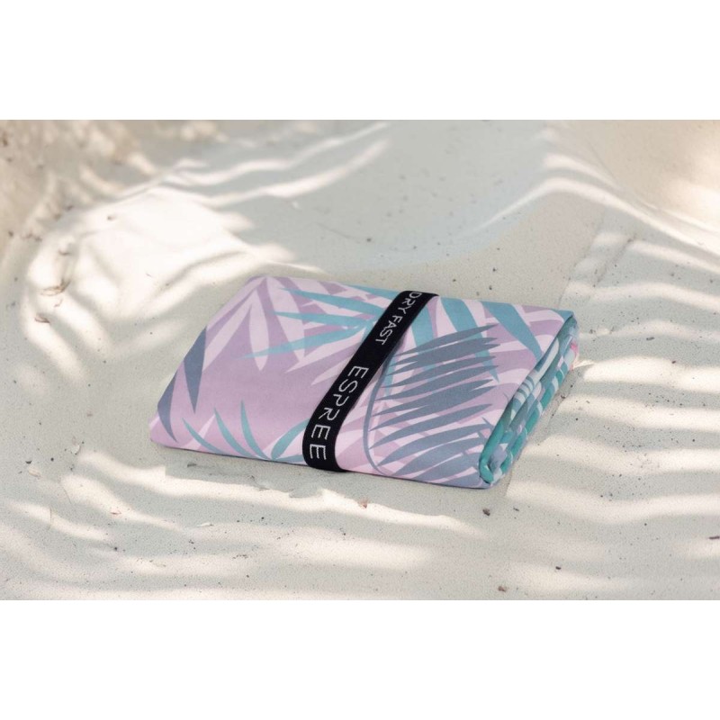 Πετσέτα Θαλάσσης Microfiber Leaves Green 80X160 Espree Πετσέτα Θαλάσσης Microfiber Leaves Green 80X160 Espree