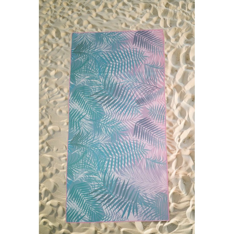 Πετσέτα Θαλάσσης Microfiber Leaves Green 80X160 Espree Πετσέτα Θαλάσσης Microfiber Leaves Green 80X160 Espree
