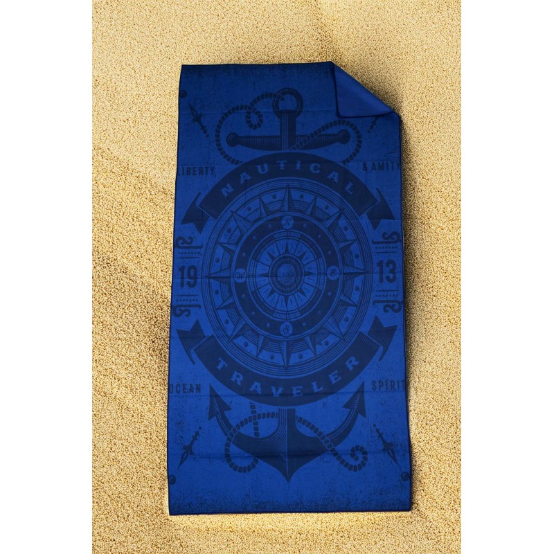 Πετσέτα Θαλάσσης Microfiber Anchor Blue 80X160 Espree Πετσέτα Θαλάσσης Microfiber Anchor Blue 80X160 Espree