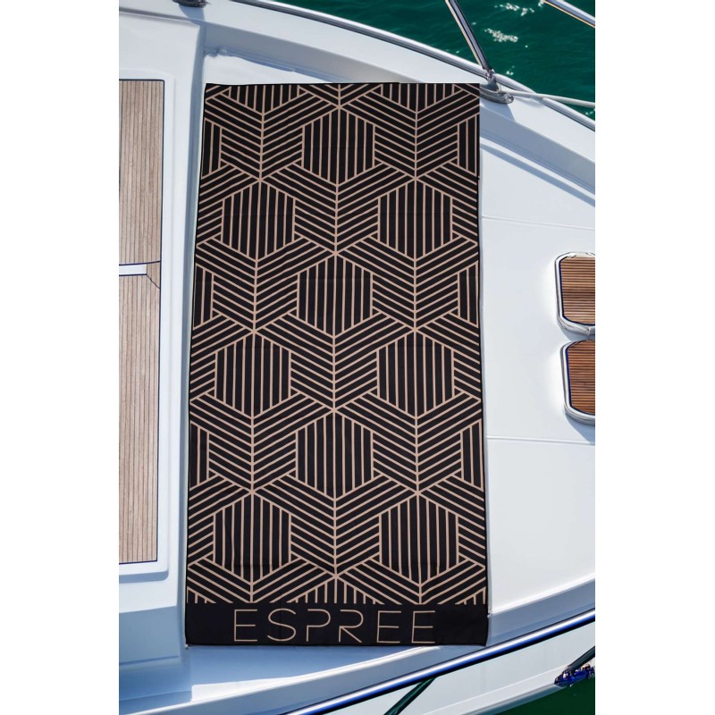 Πετσέτα Θαλάσσης Microfiber Glam Black 80X160 Espree Πετσέτα Θαλάσσης Microfiber Glam Black 80X160 Espree