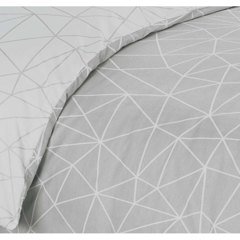 Σετ Παπλωματοθήκη Μονή Mila Grey 2Τμχ 160X240 Espree