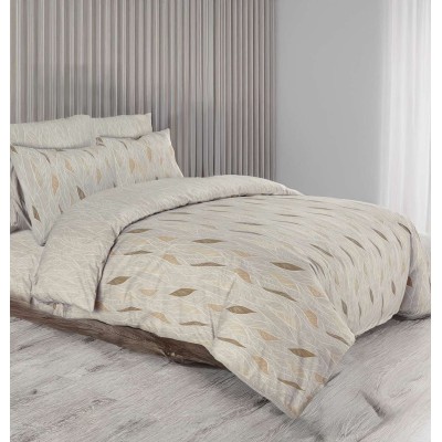 Σετ Παπλωματοθήκη Μονή Cypres Beige 2Τμχ 160X240 Espree