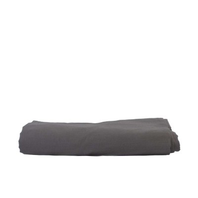 Παπλωματοθήκη Μεμονωμένη Μονή Solid Dark Grey 1Τμχ 160X240 Espree