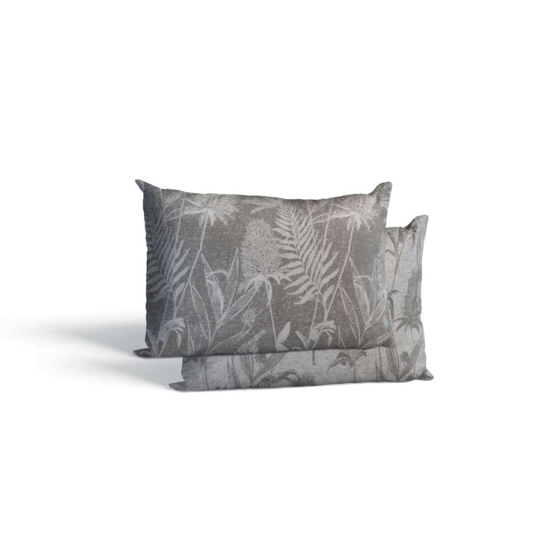 Σετ Μαξιλαροθήκες Βαμβακερές Thistle Grey 2Τμχ 52X72 Espree