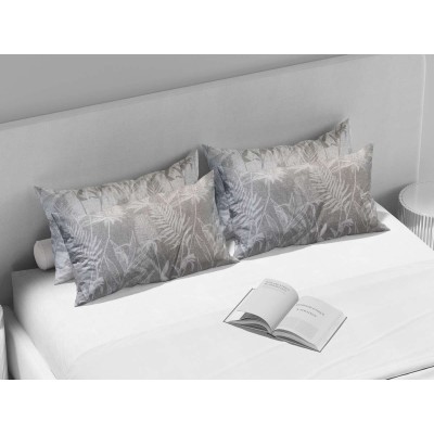 Σετ Μαξιλαροθήκες Βαμβακερές Thistle Grey 2Τμχ 52X72 Espree